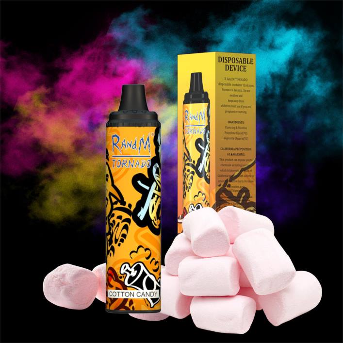 Fumot RandM Vape | RandM Tornado 00P2280 6000 Airflow Control Vape Pod Gerät 1St Pina Colada Rum
